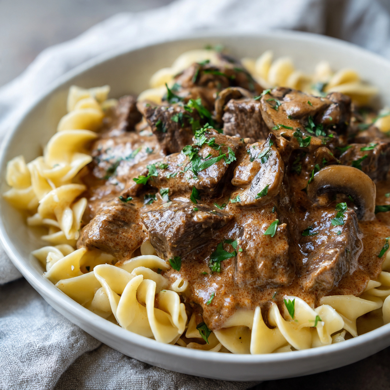 Beef Stroganoff