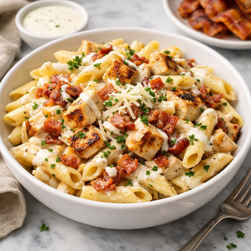 Chicken Bacon Ranch Pasta