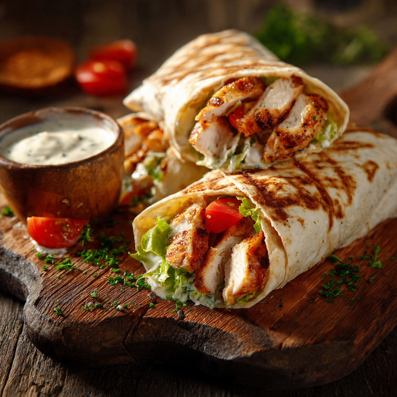 Grilled Chicken Wraps