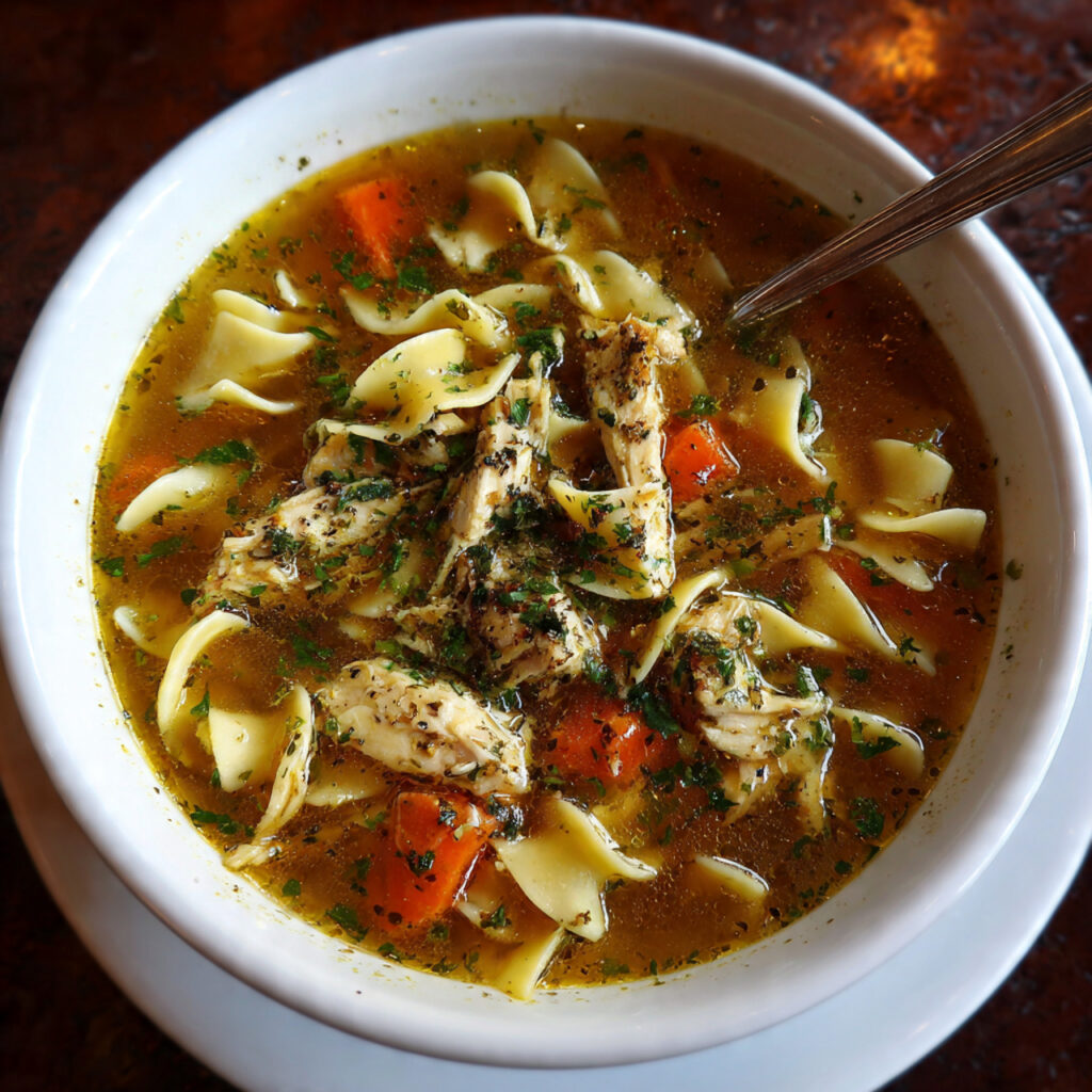 Chicken Noodle Soup Serving