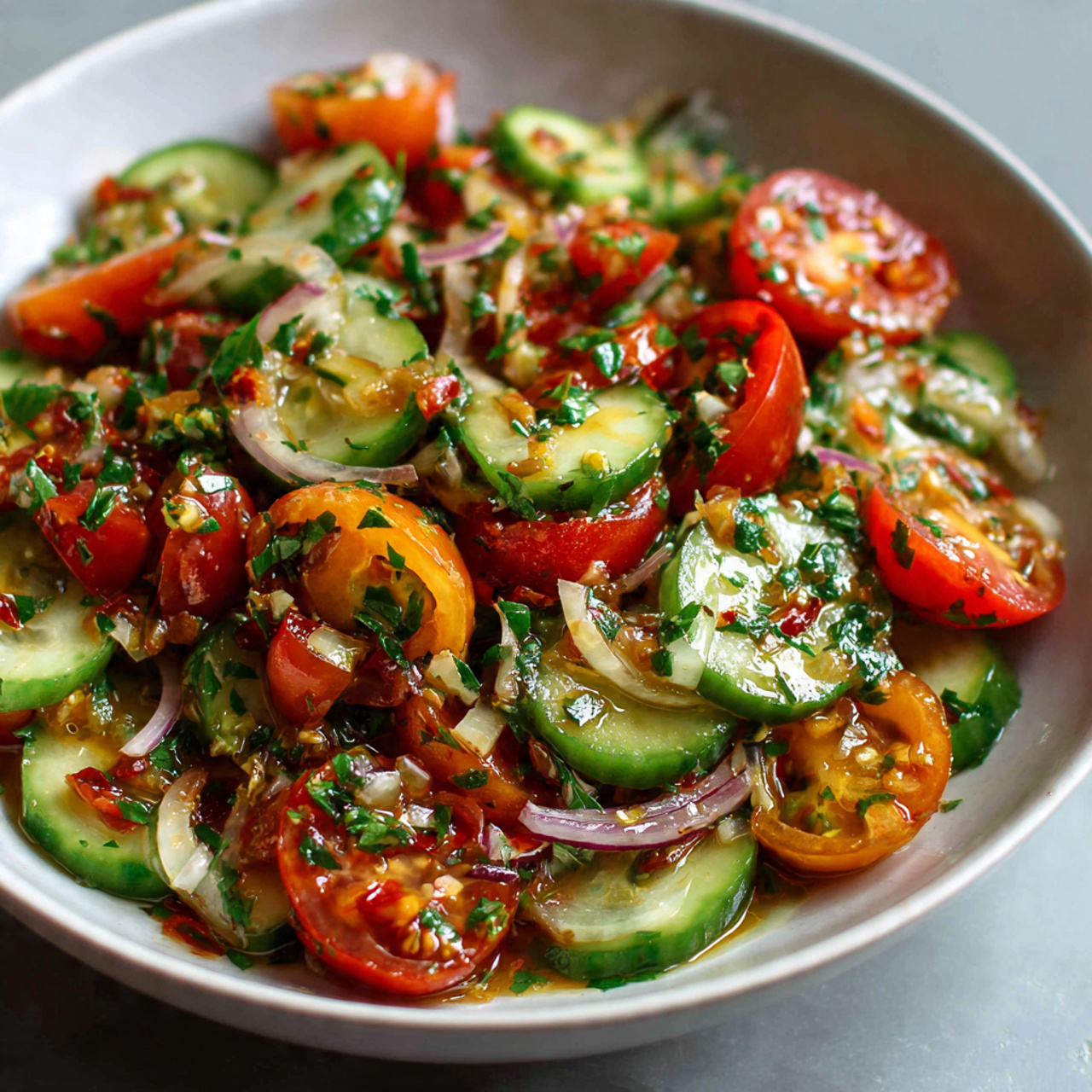 Cucumber Tomato Salad