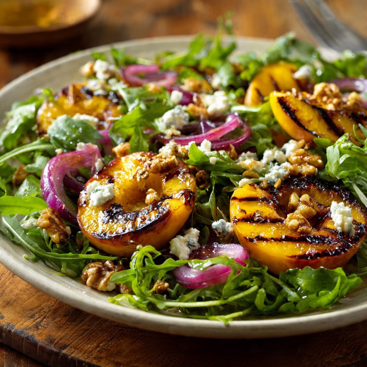 Grilled Peach Salad